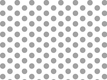 Metalic Silver and White Polka Dots Tissue Paper 20 Inch X 30 Inch - 24 XL Sheets