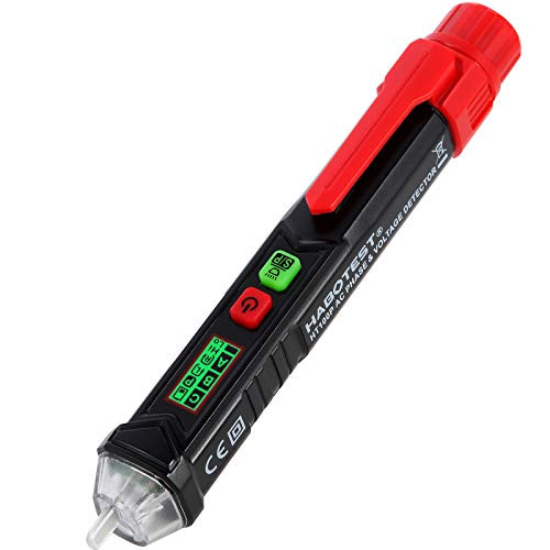 Non Contact Voltage Tester, Voltage/Electric Detector Tester with Phase Sequence Tester, LCD Display, Buzzer, Dual Range 12V-1000V/48V-1000V,Live/Null Wire Judgment and Breakpoint Detect AC voltage Non Contact Voltage Tester, Voltage/Electric Detector Tester with Phase Sequence Tester, LCD Display, Buzzer, Dual Range 12V-1000V/48V-1000V,Live/Null Wire Judgment and Breakpoint Detect AC voltage