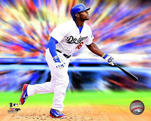 MLB Yasiel Puig Los Angeles Dodgers Motion Blast Photo -Size: 8" x 10"-