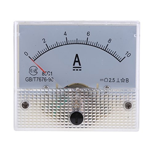 joyMerit DC Analog Ammeter Panel AMP Current Meter DC 0-1mA To 0-20A Amp Meter 64mm - 0-10A