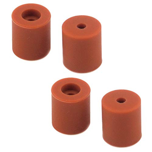 Quluxe 3D Printer Heatbed Parts, Solid Bed Mounts, Stable Hotbed Tool Heat, Resistant Silicone Buffer for CR-10 Ender 3 Bottom Connect -Pack of 4-