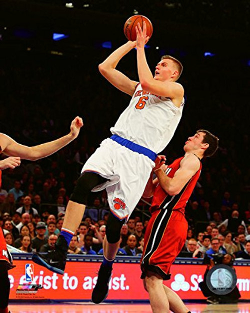 NBA Kristaps Porzingis New York Knicks Action Photo -Size: 8" x 10"-