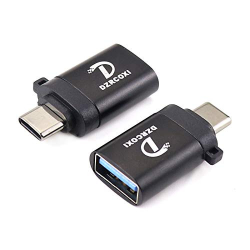 USB C to USB Adapter-2 Pack-,USB-C to USB 3.0 Adapter,USB Type-C to USB,Thunderbolt 3 to USB Female Adapter OTG -USB Type-C to USB, Silver-
