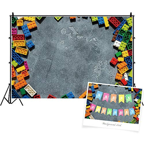 YongFoto 5x3ft Building Blocks Backdrop Concrete Wall Backdrop Toy Blocks Theme Birthday Party Background Baby Shower Decor Banner Newborn Kids Photo Studio Props YongFoto 5x3ft Building Blocks Backdrop Concrete Wall Backdrop Toy Blocks Theme Birthday Party Background Baby Shower Decor Banner Newborn Kids Photo Studio Props