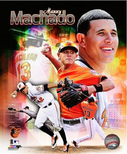 MLB Manny Machado Baltimore Orioles 2013 Composite Photo 8x10