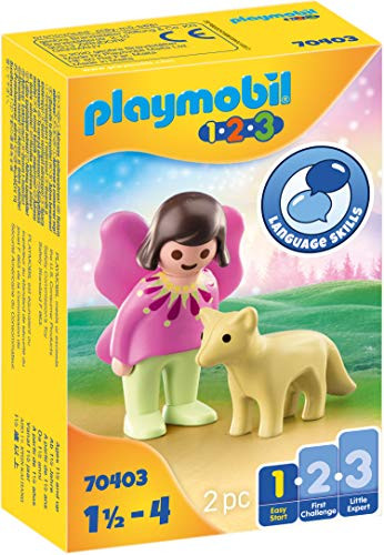 Playmobil Fairy Friend with Fox 70403 1.2.3 for Young Kids