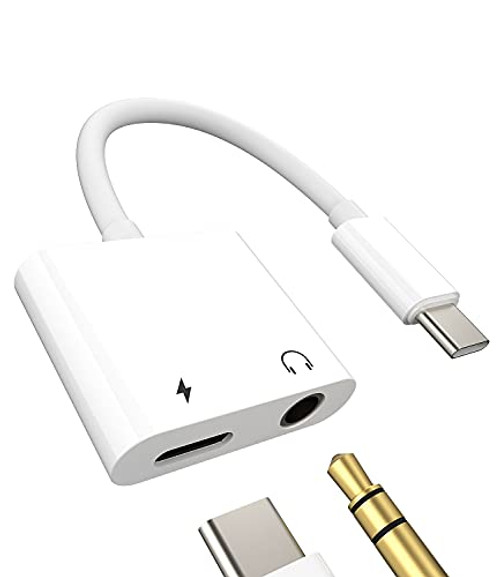 USB C to 3.5mm Headphone and Charger Adapter Type C Android Jack AUX dongle Audio Splitter for Google Pixel,Samsung galaxy S21 S20 S10 S9 Ultra Note,for iPad air4 Pro LG Fast power Charging Cable Cord
