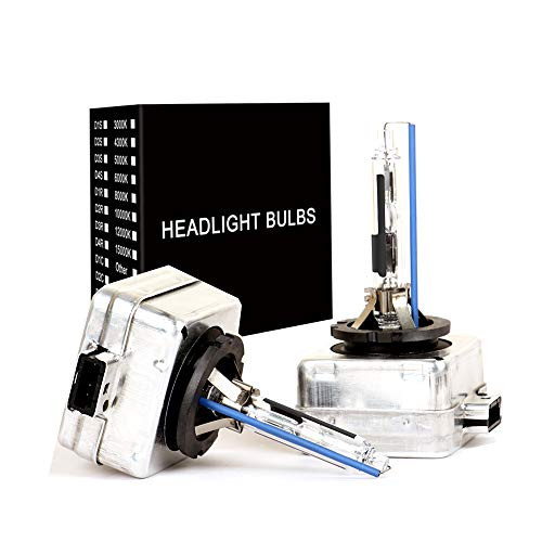 D1R HID Xenon Headlight Replacement Bulbs 35W 8000K High And Low Beam SHFY Head Lights (Pack of two bulbs) Headlights Bulb (D1R, 8000K)