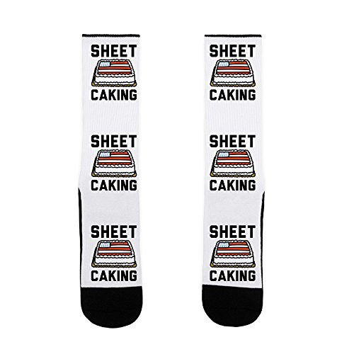 LookHUMAN Sheet Caking US Size 7-13 Socks