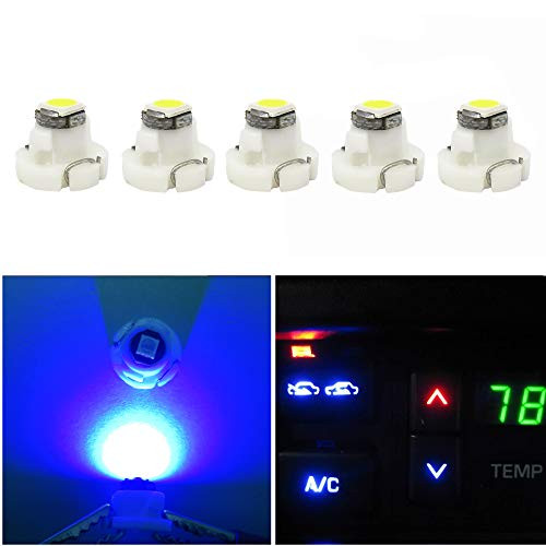 WLJH Super Bright Blue Led Clock Light 35505-S84-N01 Replacement Factory Lamp Bulb for Honda Accord 1998 to 2002, Honda Odyssey 1999 to 2004, Pack of 5