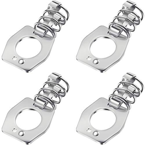 4 Pieces Water Heater Cam Lock Metal Water Heater Door Latch RV Camper Hot Water Heater Cover Door Latch Fastener, Silver Color