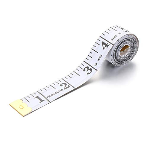 Soft Tape Measure Double Scales Measuring Tape Flexible Body Measurement Ruler Tailor Cloth Ruler for Body Sewing 60Inch/150cm-White- Soft Tape Measure Double Scales Measuring Tape Flexible Body Measurement Ruler Tailor Cloth Ruler for Body Sewing 60Inch/150cm-White-