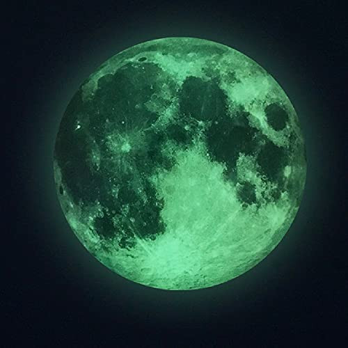 Glow in The Dark Moon Wall Stickers,Glowing Luminous Moon Decals for Ceiling Wall,Removable Adhesive Moon Stickers for Kids Nursery Bedroom Living Room Glow in The Dark Moon Wall Stickers,Glowing Luminous Moon Decals for Ceiling Wall,Removable Adhesive Moon Stickers for Kids Nursery Bedroom Living Room