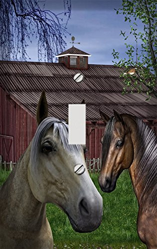 Stable Horses Switchplate - Switch Plate Cover
