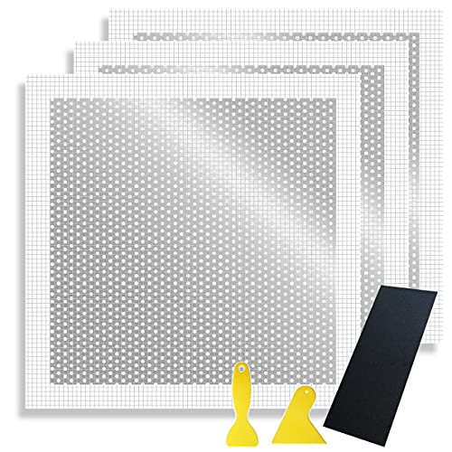 Drywall Repair Patch, Wall Patch Repair Kit, Self Adhesive Wall Fiber Mesh Repair, Large Hole Patch for Drywall, Sheet Rock Patch, Aluminum Metal Sheetrock Ceiling Dry Wall Patch for Drywall Plaster