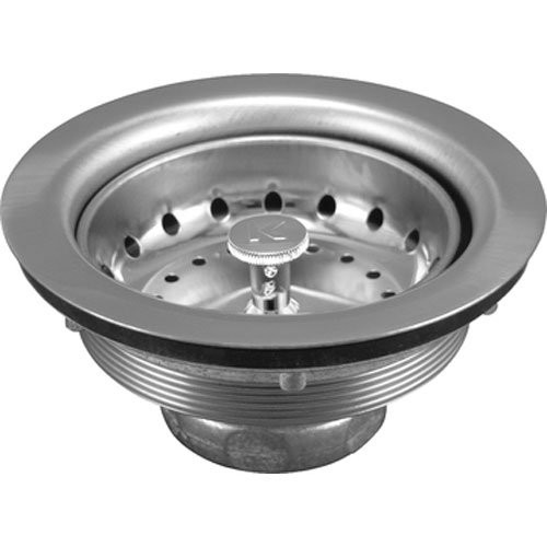 Keeney K5414 Sink Strainer with Fixed Post Basket, Polished Chrome