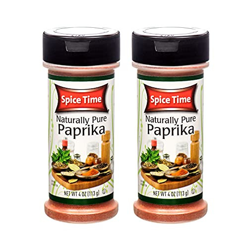 Spice Time Naturally Pure Paprika 4 oz. Shakers -2 Pack- BBQ Game Season