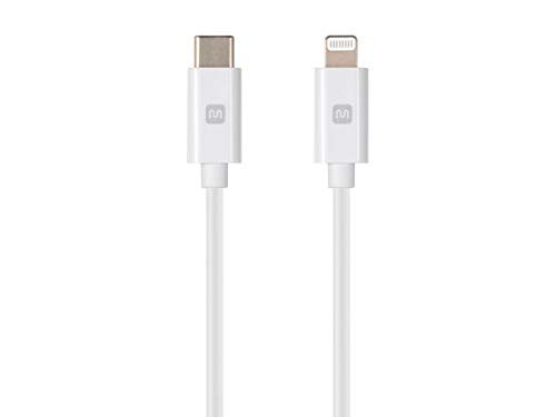 Monoprice Apple MFi Certified Lightning to USB Type-C and Sync Cable - 3 Feet - White | Compatible with iPod, iPhone, iPad with Lightning Connector Monoprice Apple MFi Certified Lightning to USB Type-C and Sync Cable - 3 Feet - White | Compatible with iPod, iPhone, iPad with Lightning Connector