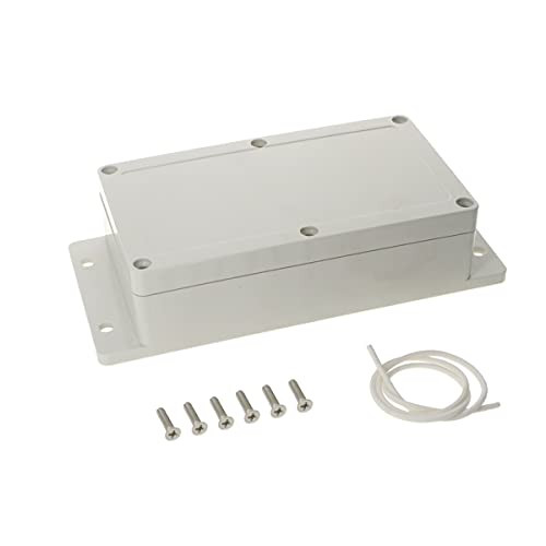 Fielect Junction Box ABS Plastic Dustproof Waterproof IP66 Junction Project Box Universal Electrical Project Enclosure Case with Fixed Ear, 6.22" x 3.54" x 1.81"