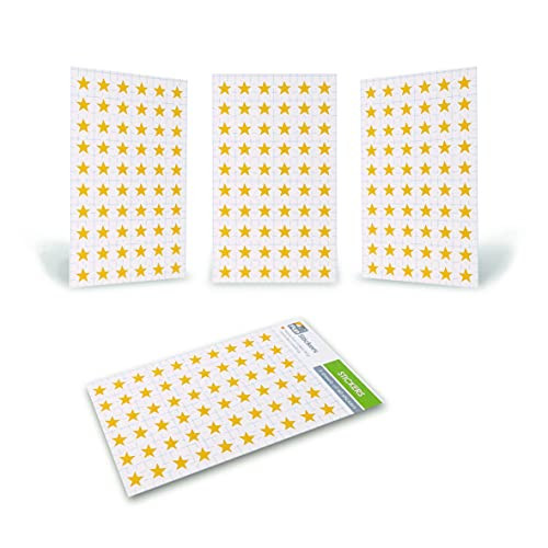 Fun Stickers Rewards Kids Party Bag Fillers Gold Stars 3 Sheets CDU I 18-134