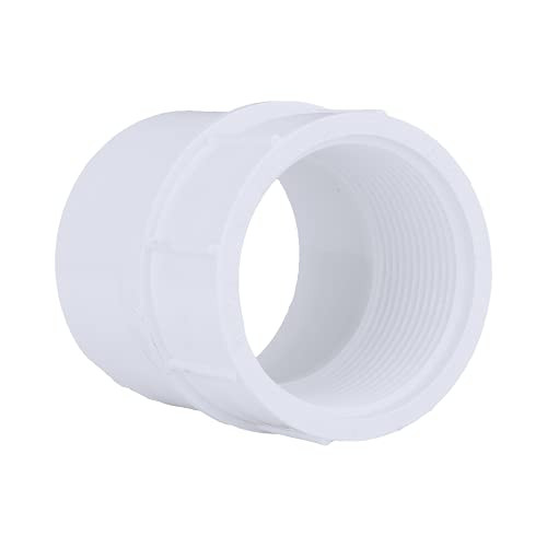 Charlotte Pipe 2-1/2" Female Adapter Pipe Fitting - -Socket x Female Pipe Thread- Schedule 40 PVC Durable, Easy to Install, High Tensile and Sound Deadening for Home or Industrial Use -Single Unit-