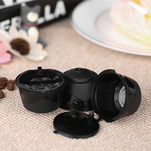 Coffee Capsule Dolce Gusto Coffee Filter Reusable Dolce Gusto Coffee Capsule with Spoon and Brush, 3pcs/Set