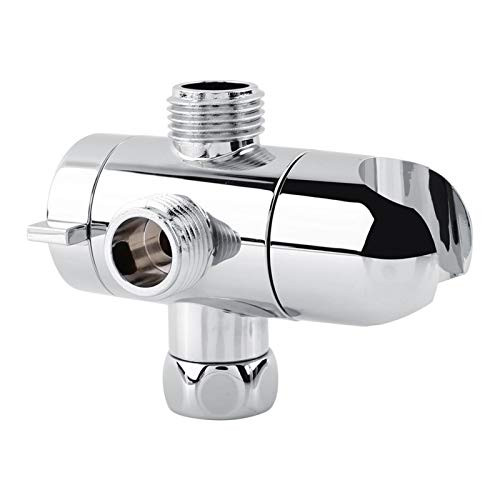 Shower Head Adapter Shower Head Connector Shower Splitter Dual Shower Head Diverter and Mount Combo Shower Arm Mounted Valve Fix Bracket Bathroom 3-Way