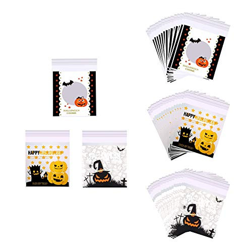 200 Pieces Clear Self-Adhesive Candy Bags, Cellophane Plastic Cookie Bags, Halloween Candy Bags for Halloween Party Gift Supplies, Snack Packing and Homemade Craft 200 Pieces Clear Self-Adhesive Candy Bags, Cellophane Plastic Cookie Bags, Halloween Candy Bags for Halloween Party Gift Supplies, Snack Packing and Homemade Craft