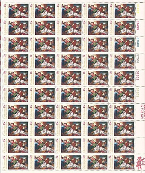 Christmas Copley Sheet of 50 x 13 Cent US Postage Stamps Scott 1701 Christmas Copley Sheet of 50 x 13 Cent US Postage Stamps Scott 1701