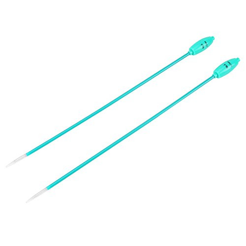 LED Knitting Needles, Single Point Straight Light up Knitting Needles Ergonomic Handle Grip Crochet Hooks Knit Tool Accessory-NO.6-4.25MM--
