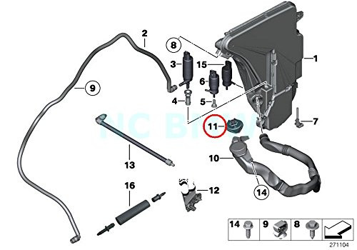 BMW Genuine Cover F Filler Pipe