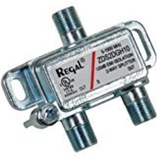 REGAL 2 Way Coax Splitter ZDS2DGH10 1 GHz REGAL 2 Way Coax Splitter ZDS2DGH10 1 GHz
