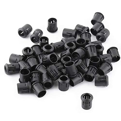 50Pcs LED Holder 3mm 5mm 8mm 10mm Light Bulb Socket LED Lamp Light-emitting Diode Holder Plastic Bezel Mount LED Clip Black-8mm-