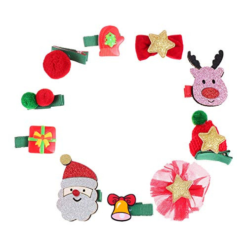 VALICLUD 10pcs Christmas Hair Clips Barrettes Santa Claus Snowman Star Ball Bow Gloves Alligator Hair Clips Hairpins Gifts Goody Bag Fillers Party Hair Accessories VALICLUD 10pcs Christmas Hair Clips Barrettes Santa Claus Snowman Star Ball Bow Gloves Alligator Hair Clips Hairpins Gifts Goody Bag Fillers Party Hair Accessories