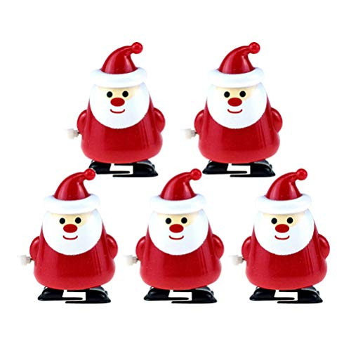 TOYANDONA 5 Pcs Christmas Wind Up Toys Mini Wind-up Toys Santa Clause Clockwork Toy Assortment for Christmas Party Favors Goody Bag Filler TOYANDONA 5 Pcs Christmas Wind Up Toys Mini Wind-up Toys Santa Clause Clockwork Toy Assortment for Christmas Party Favors Goody Bag Filler