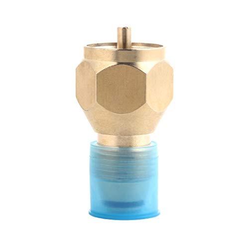 Letuhui Universal 1lb Mini Propane Tank Refill Adapter, Fill Adapter for Disposable Small Propane Bottle, LP Gas Cylinder Canister Filler Coupler - 100 percent Solid Brass Valve Accessories
