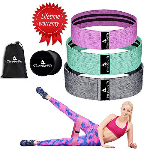 Key-TwoFit Hip Bands,Resistance Bands Booty Bands for Legs and Butt Cotton Resistance Loops Non Slip Exercise Bands for Legs Glute Hip Resistance Workout Band with Free Exercise Slider (Set of 3) Key-TwoFit Hip Bands,Resistance Bands Booty Bands for Legs and Butt Cotton Resistance Loops Non Slip Exercise Bands for Legs Glute Hip Resistance Workout Band with Free Exercise Slider (Set of 3)