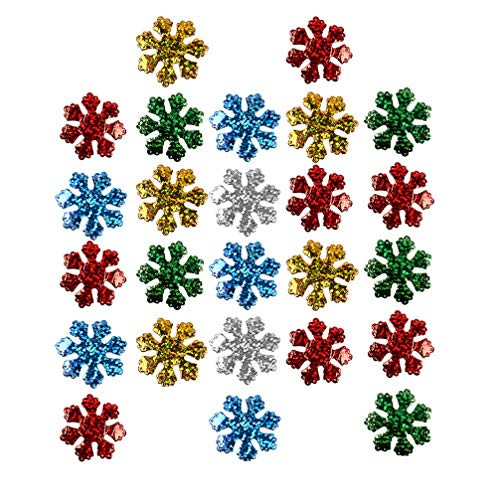 BESTOYARD 200pcs Christmas Snowflake Ornaments Snowflake Confetti Table Confetti Xmas Tree Decorations