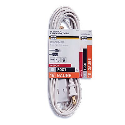 MASTER ELECTRICIAN, 15', WHITE CUBE TAP EXTENSION CORD