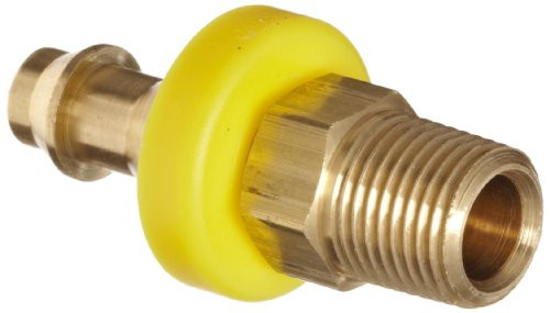 Dixon BPN21 Brass Push-On Hose Fitting, Adapter, 1/8" NPTF Male x 1/4" Hose ID Push On Dixon BPN21 Brass Push-On Hose Fitting, Adapter, 1/8" NPTF Male x 1/4" Hose ID Push On