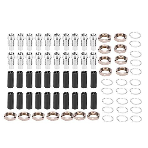 20pcs 3mm Concave LED Lamp Holder, Light?Emitting Diode Flat Metal?Copper Round Panel Mount Display for Light-emitting Diode Lighting