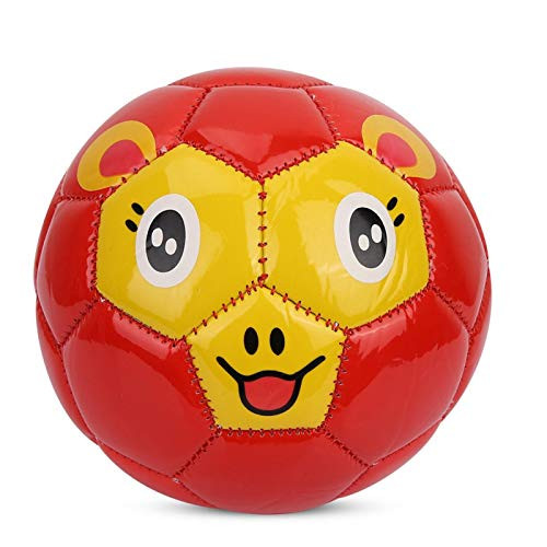 Children Soccer Ball, Outdoor Sport Kids Football Soccer Ball Size 2 Exercise Sports Equipment for 3-8 Kids to Learn Soccer -Red