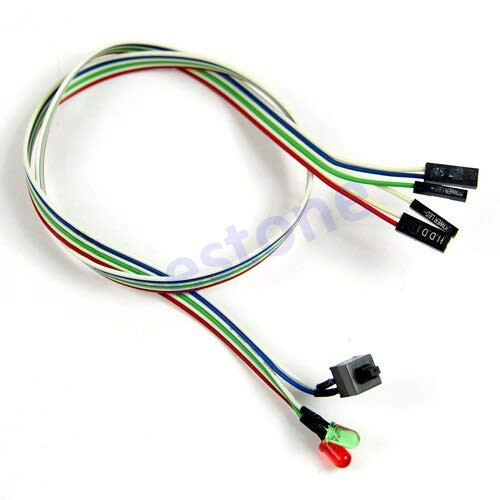 New PC Desktop Computer Case ATX Power On Reset Switch Cable With HDD LED Light-Y103