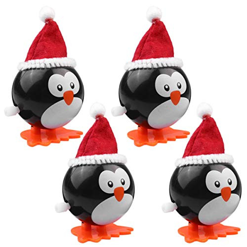 PRETYZOOM 4Pcs Christmas Wind Up Toys Penguin Santa Kids Clockwork Toys Christmas Stocking Stuffers Goody Bag Fillers PRETYZOOM 4Pcs Christmas Wind Up Toys Penguin Santa Kids Clockwork Toys Christmas Stocking Stuffers Goody Bag Fillers