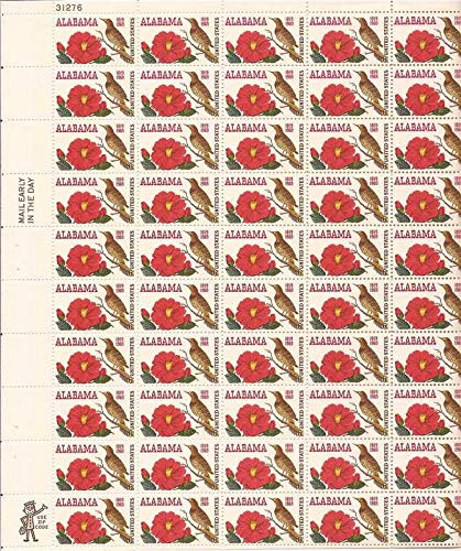 Alabama Sheet of 50 x 6 Cent US Postage Stamps Scott 1375