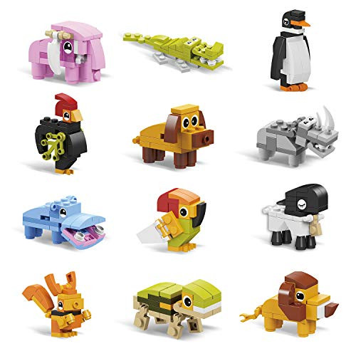 IAMGlobal 12 in 1 Mini Building Blocks Animals, Assorted Toy Animal, Building Blocks Stem Toys, Party Favor for Kids, Goodie Bags, Birthday, Carnival Prizes IAMGlobal 12 in 1 Mini Building Blocks Animals, Assorted Toy Animal, Building Blocks Stem Toys, Party Favor for Kids, Goodie Bags, Birthday, Carnival Prizes