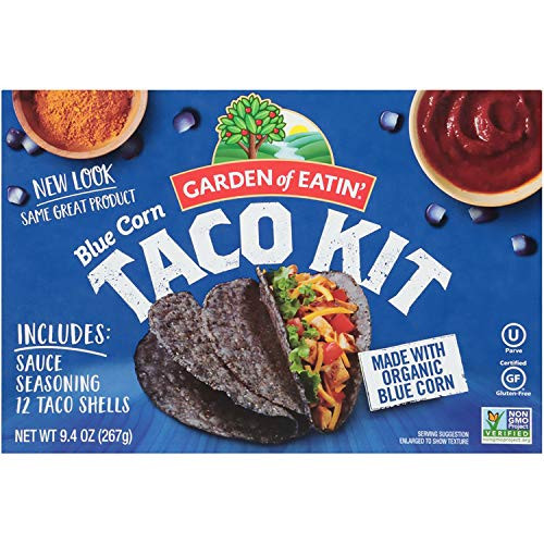 Garden of Eatin' Blue Corn Taco Dinner Kit, 12 Taco Shells, 9.4 Oz Garden of Eatin' Blue Corn Taco Dinner Kit, 12 Taco Shells, 9.4 Oz