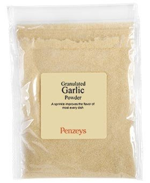 Granulated Garlic Powder By Penzeys Spices 4.4 oz 3/4 cup bag Granulated Garlic Powder By Penzeys Spices 4.4 oz 3/4 cup bag