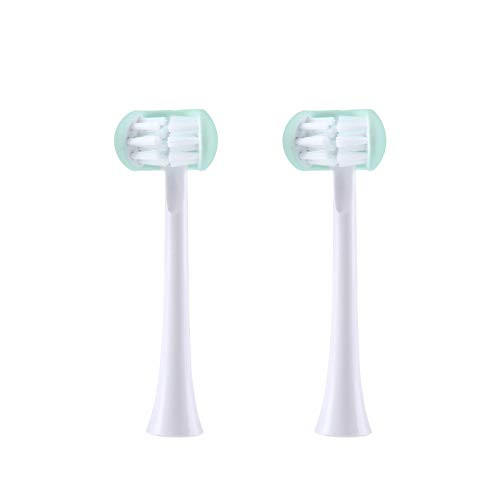 Cellena U31 Kids Auto Toothbrush Replacement Heads, Unique 3 Brush Head Design Dupont Nylon Soft Bristles -Blue-2 Brush Heads-