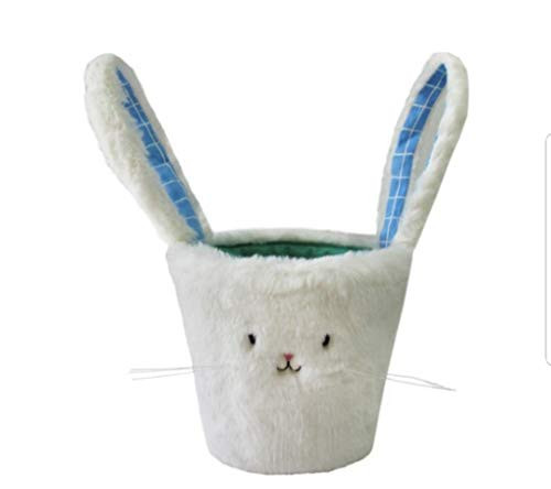 Spritz Plush Bunny Easter Basket with Faux Fur 7"